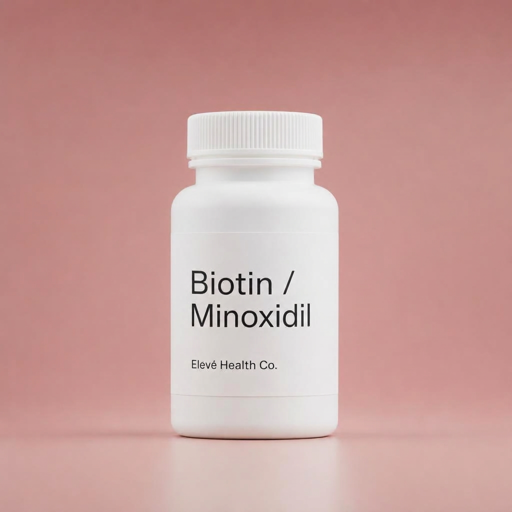 Biotin / Minoxidil — Capsule vial