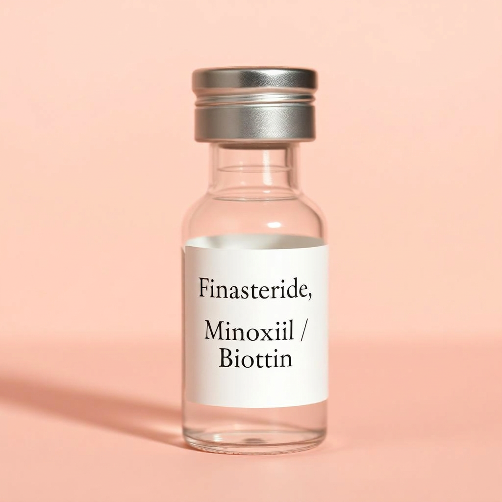 Finasteride / Minoxidil / Biotin vial